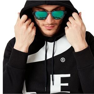 Oakley Big Logo Ellipse Hoodie, Black & White, US size L, NWOT